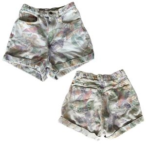 Floral High Waisted Shorts